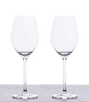 Set of 2 White Wine Glasses