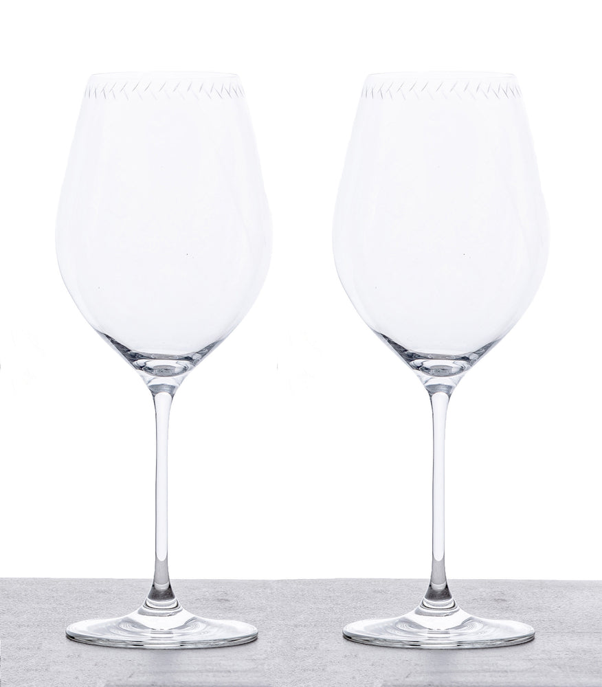 Set of 2 Red Wine Glasses