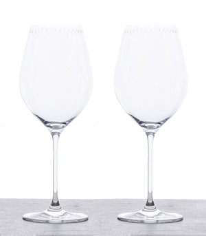 Set of 2 Bordeaux Red Wine Glasses